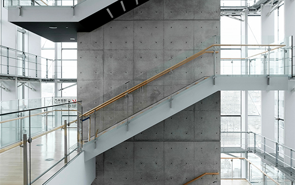 rambarde escalier verre