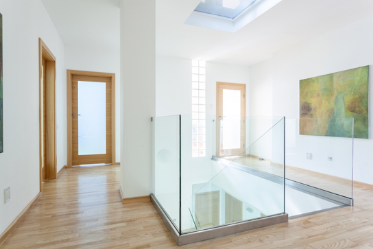 balustrade en verre pour habitation privée