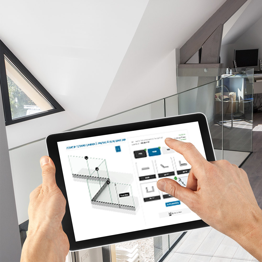 Calculer le prix de votre garde-corps tout verre avec le configurateur  inoxdesign 