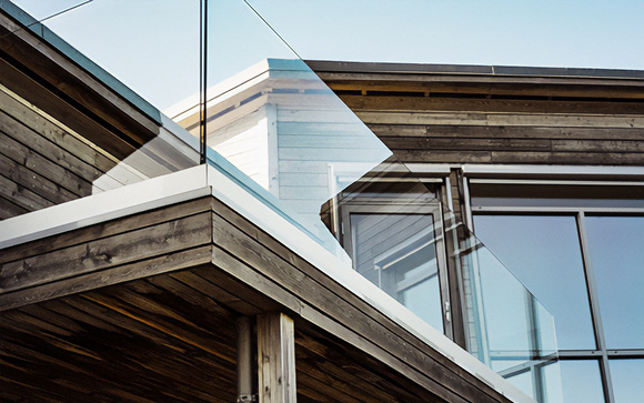 balustrade de terrasse en verre