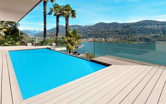 cloture garde-corps piscine transparent