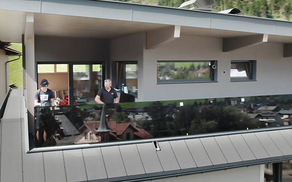 installation verre garde-corps terrasse vitré