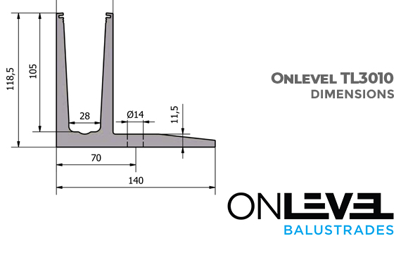 dimensions onlevel TL3010